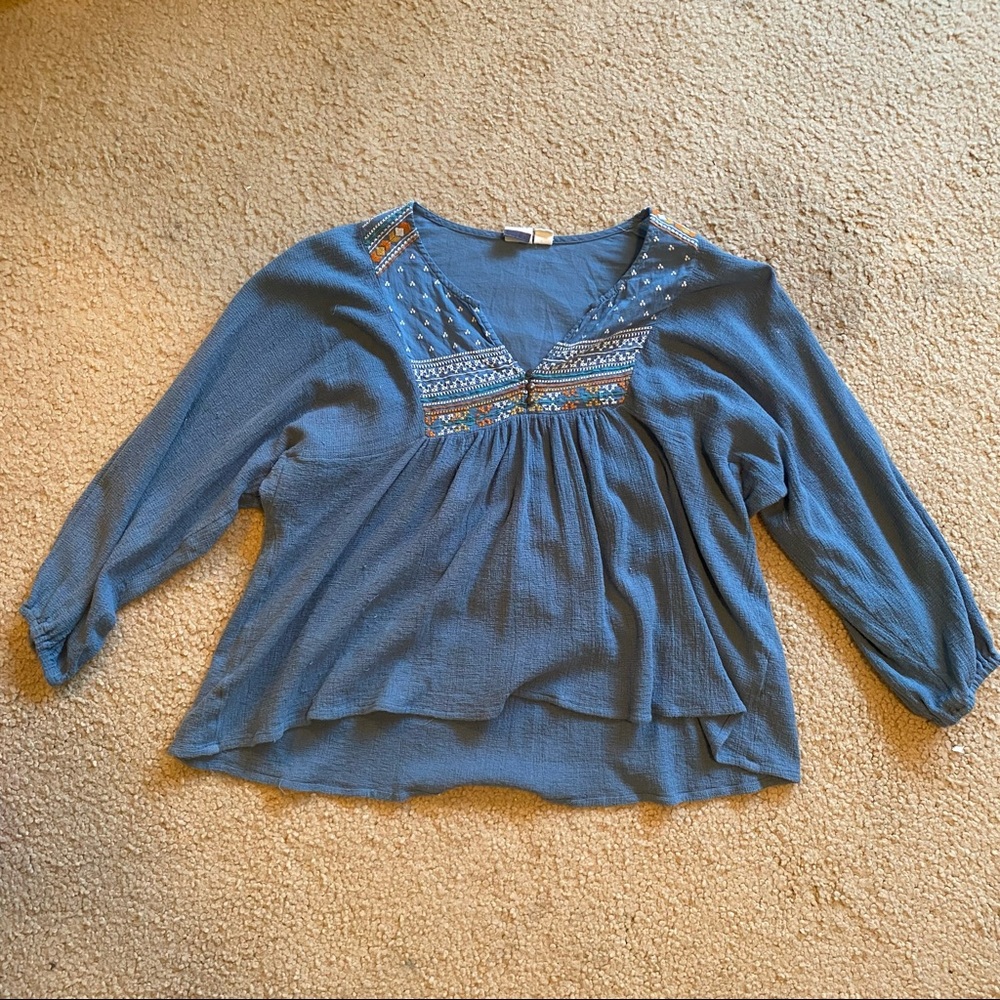 brand new Roxy blue tunic top